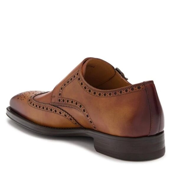 Like new Magnanni Men’s Yuma Shoe brown leather dress loafer formal business main image 14